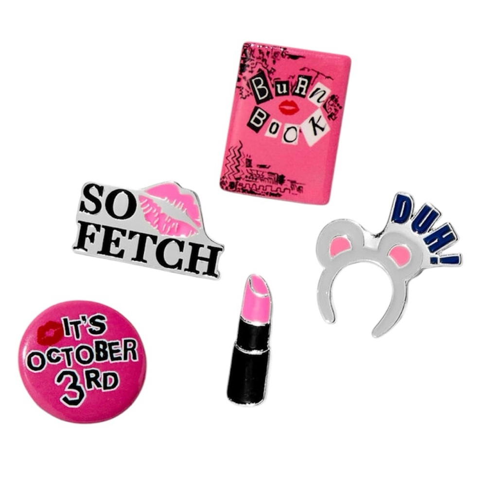 5-Pack Mean Girls So Fetch Pin Set - NWT